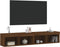vidaXL - Tv-meubels - met - LED-verlichting - 2 - st - 80x30x30 - cm - bruineikenkleur