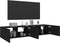 vidaXL - Tv-meubels - met - LED-verlichting - 2 - st - 80x35x31 - cm - zwart