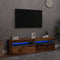 vidaXL - Tv-meubels - met - LED-verlichting - 2 - st - bewerkt - hout - oud - hout
