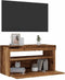 vidaXL - Tv-meubels - met - LED-verlichting - 2 - st - bewerkt - hout - oud - hout