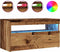 vidaXL - Tv-meubels - met - LED-verlichting - 2 - st - bewerkt - hout - oud - hout