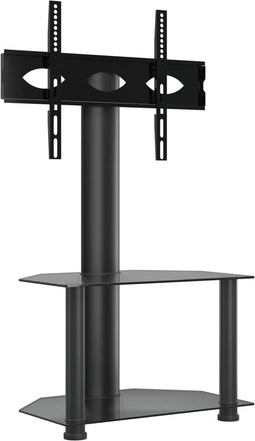 vidaXL - Tv-standaard - hoek - 2-laags - voor - 32-70 - inch - zwart