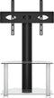 vidaXL - Tv-standaard - hoek - 2-laags - voor - 32-70 - inch - zwart - en - zilverkleur