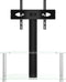 vidaXL - Tv-standaard - hoek - 2-laags - voor - 32-70 - inch - zwart - en - zilverkleur
