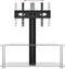 vidaXL - Tv-standaard - hoek - 2-laags - voor - 32-70 - inch - zwart - en - zilverkleur