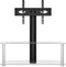 vidaXL - Tv-standaard - hoek - 2-laags - voor - 32-70 - inch - zwart - en - zilverkleur