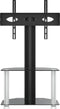 vidaXL - Tv-standaard - hoek - 2-laags - voor - 32-70 - inch - zwart - en - zilverkleur