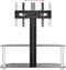 vidaXL - Tv-standaard - hoek - 2-laags - voor - 32-70 - inch - zwart - en - zilverkleur