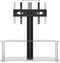 vidaXL - Tv-standaard - hoek - 2-laags - voor - 32-70 - inch - zwart - en - zilverkleur