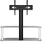 vidaXL - Tv-standaard - hoek - 2-laags - voor - 32-70 - inch - zwart - en - zilverkleur