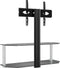 vidaXL - Tv-standaard - hoek - 2-laags - voor - 32-70 - inch - zwart - en - zilverkleur