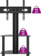 vidaXL - Tv-standaard - hoek - 2-laags - voor - 32-70 - inch - zwart