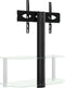 vidaXL - Tv-standaard - hoek - 2-laags - voor - 32-70 - inch - zwart - en - zilverkleur