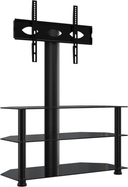vidaXL - Tv-standaard - hoek - 3-laags - voor - 32-70 - inch - zwart