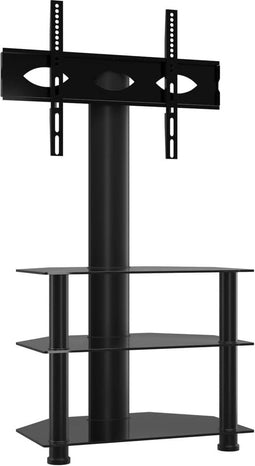 vidaXL - Tv-standaard - hoek - 3-laags - voor - 32-70 - inch - zwart