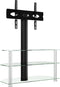 vidaXL - Tv-standaard - hoek - 3-laags - voor - 32-70 - inch - zwart - en - zilverkleur