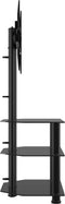 vidaXL - Tv-standaard - hoek - 3-laags - voor - 32-70 - inch - zwart