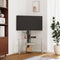 vidaXL - Tv-standaard - hoek - 3-laags - voor - 32-70 - inch - zwart - en - zilverkleur