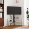 vidaXL - Tv-standaard - hoek - 3-laags - voor - 32-70 - inch - zwart - en - zilverkleur