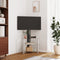 vidaXL - Tv-standaard - hoek - 3-laags - voor - 32-70 - inch - zwart - en - zilverkleur