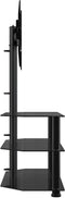 vidaXL - Tv-standaard - hoek - 3-laags - voor - 32-70 - inch - zwart