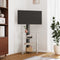 vidaXL - Tv-standaard - hoek - 4-laags - voor - 32-70 - inch - zwart - en - zilverkleur