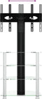 vidaXL - Tv-standaard - hoek - 4-laags - voor - 32-70 - inch - zwart - en - zilverkleur