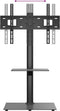 vidaXL - Tv-standaard - hoekmodel - 2-laags - voor - 32-65 - inch - zwart