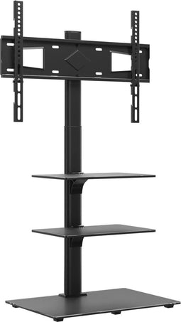 vidaXL - Tv-standaard - hoekmodel - 3-laags - voor - 32-65 - inch - zwart