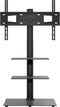 vidaXL - Tv-standaard - hoekmodel - 3-laags - voor - 32-65 - inch - zwart