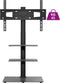 vidaXL - Tv-standaard - hoekmodel - 3-laags - voor - 32-65 - inch - zwart
