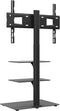 vidaXL - Tv-standaard - hoekmodel - 3-laags - voor - 32-65 - inch - zwart