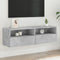 vidaXL - Tv-wandmeubel - 100x30x30 - cm - bewerkt - hout - betongrijs