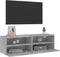 vidaXL - Tv-wandmeubel - 100x30x30 - cm - bewerkt - hout - betongrijs