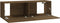vidaXL - Tv-wandmeubel - 100x30x30 - cm - bewerkt - hout - bruin - eikenkleur