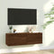 vidaXL - Tv-wandmeubel - 100x30x30 - cm - bewerkt - hout - bruin - eikenkleur