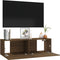 vidaXL - Tv-wandmeubel - 100x30x30 - cm - bewerkt - hout - bruin - eikenkleur