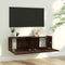 vidaXL - Tv-wandmeubel - 100x30x30 - cm - bewerkt - hout - gerookt - eikenkleurig