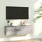 vidaXL - Tv-wandmeubel - 100x30x30 - cm - bewerkt - hout - grijs - sonoma - eikenkleur