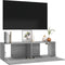 vidaXL - Tv-wandmeubel - 100x30x30 - cm - bewerkt - hout - grijs - sonoma - eikenkleur