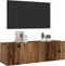 vidaXL - Tv-wandmeubel - 100x30x30 - cm - bewerkt - hout - oud - houtkleurig
