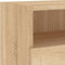 vidaXL - Tv-wandmeubel - 100x30x30 - cm - bewerkt - hout - sonoma - eikenkleurig