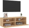 vidaXL - Tv-wandmeubel - 100x30x30 - cm - bewerkt - hout - sonoma - eikenkleurig
