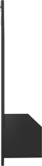 vidaXL - Tv-wandmeubel - 102x23,5x90 - cm - bewerkt - hout - hoogglans - zwart
