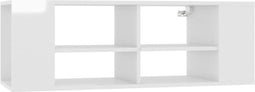 vidaXL - Tv-wandmeubel - 102x35x35 - cm - bewerkt - hout - hoogglans - wit