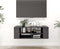vidaXL - Tv-wandmeubel - 102x35x35 - cm - bewerkt - hout - hoogglans - grijs