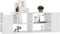 vidaXL - Tv-wandmeubel - 102x35x35 - cm - bewerkt - hout - hoogglans - wit