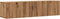 vidaXL - Tv-wandmeubel - 120x30x30 - cm - bewerkt - hout - artisanaal - eikenkleurig
