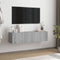 vidaXL - Tv-wandmeubel - 120x30x30 - cm - bewerkt - hout - grijs - sonoma - eiken