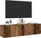 vidaXL - Tv-wandmeubel - 120x30x30 - cm - bewerkt - hout - oud - houtkleurig